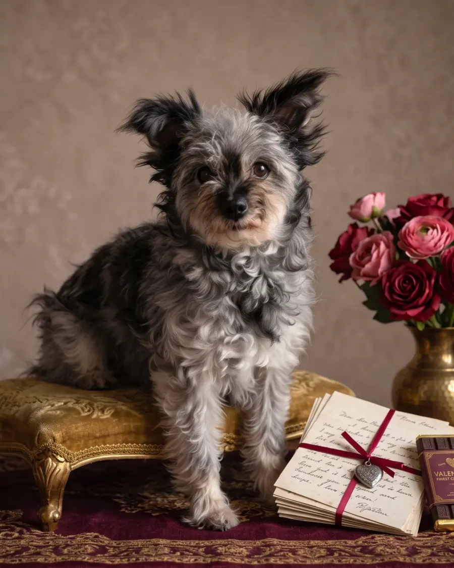 Zufallsportrait Tier Fotostudio mit Thema