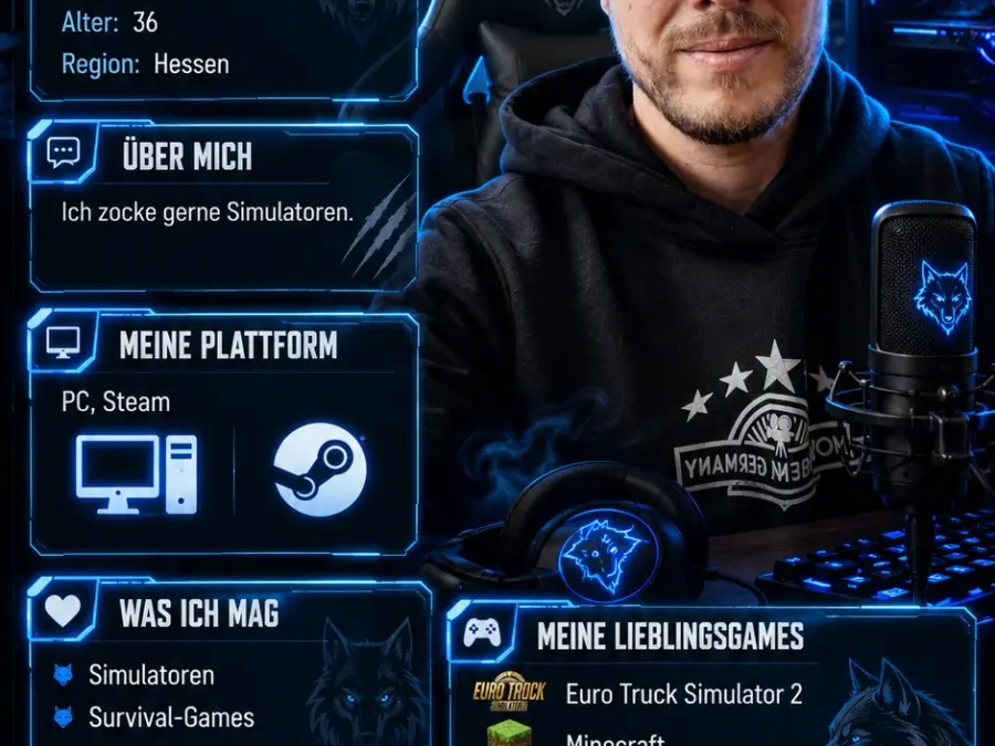 Dein persönlicher Gamer-Steckbrief