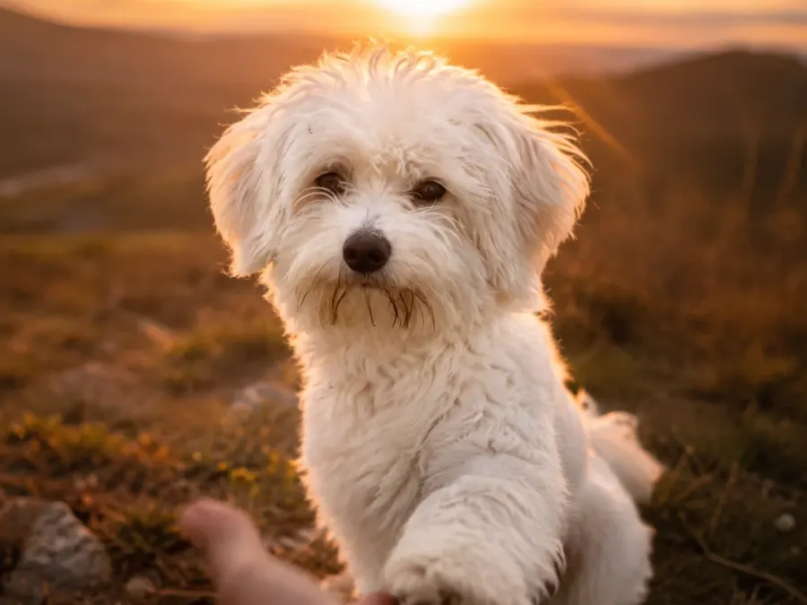 Ein Pfotenmoment im Abendlicht