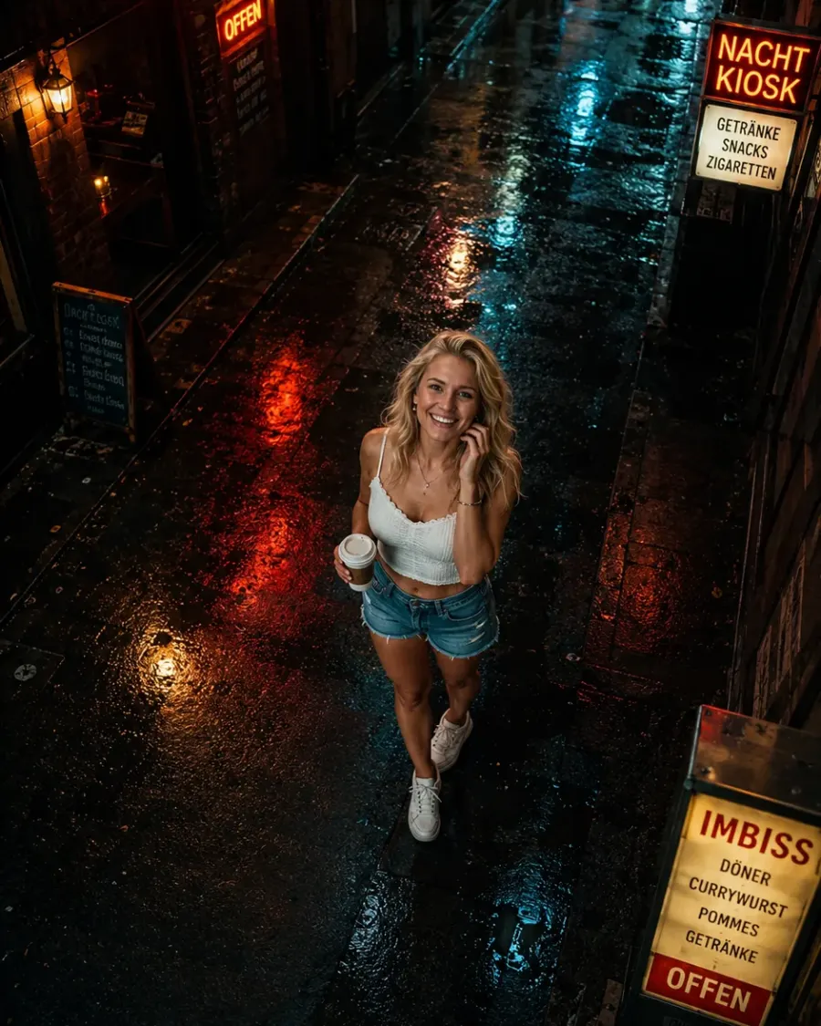Urban Street bei Nacht