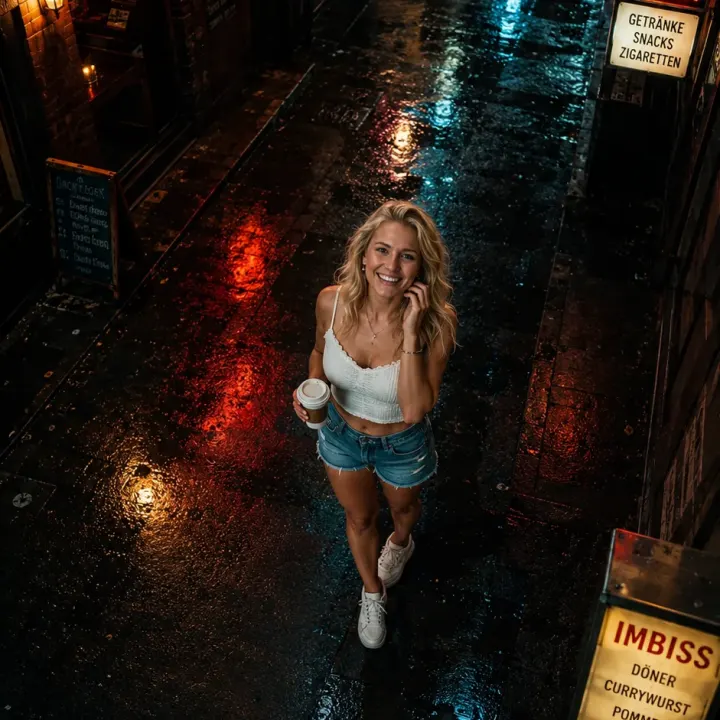 Urban Street bei Nacht