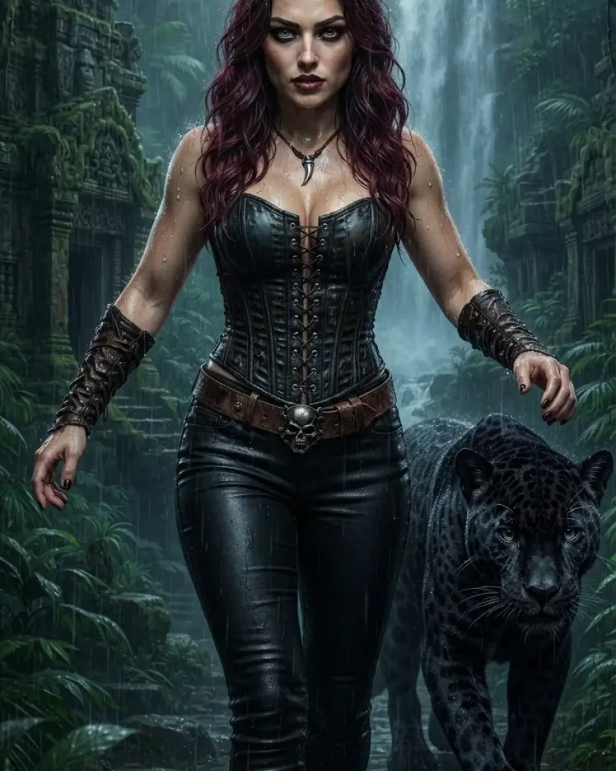 The Fierce Warrior in the Mystical Jungle