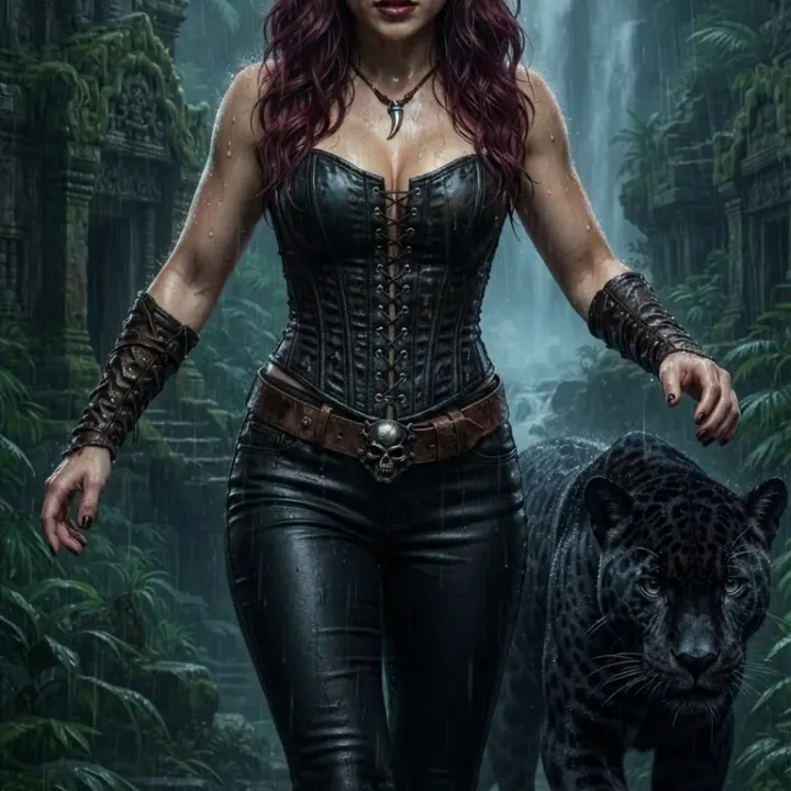 The Fierce Warrior in the Mystical Jungle