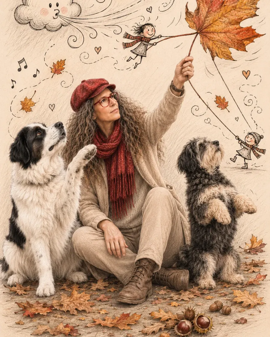 Herbststimmung mit Doddles und Kritzeleien