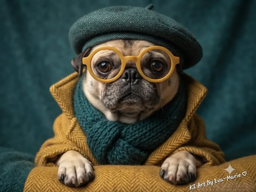 Prof. Dr. Mops im Herbst-Look🌻🍂🍁🐾