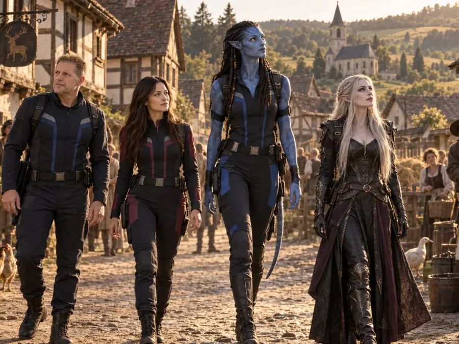 Vergangenheit trift auf Zukunft und Fantasy.