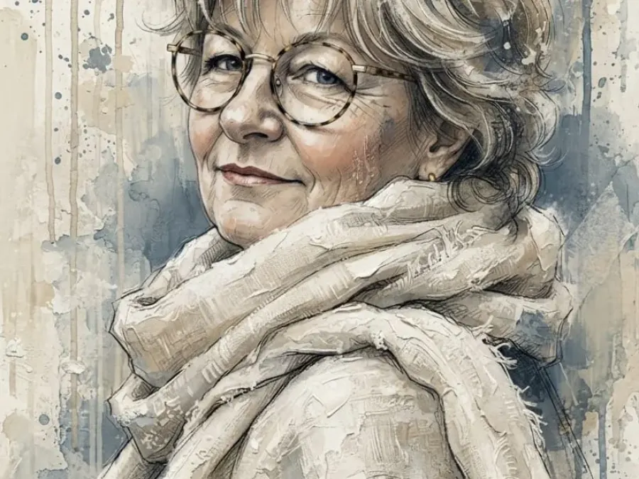 KI-Porträt einer eleganten Frau♡